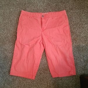 Coral Bermuda Shorts